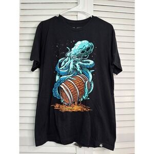 Into‎ the AM Men's Size L Black Octopus with Whiskey Cask T-Shirt